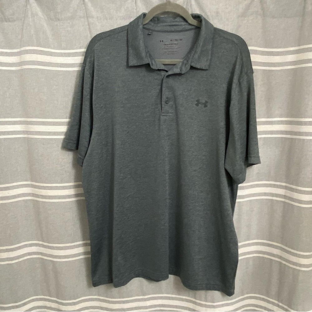 UNDER ARMOUR / Men's The Playoff Polo Loose Fit Gray Size XL